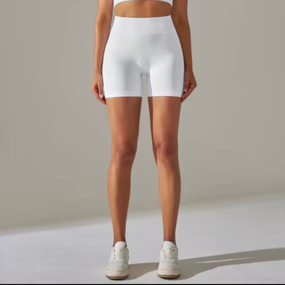 Glow Up Shorts - White
